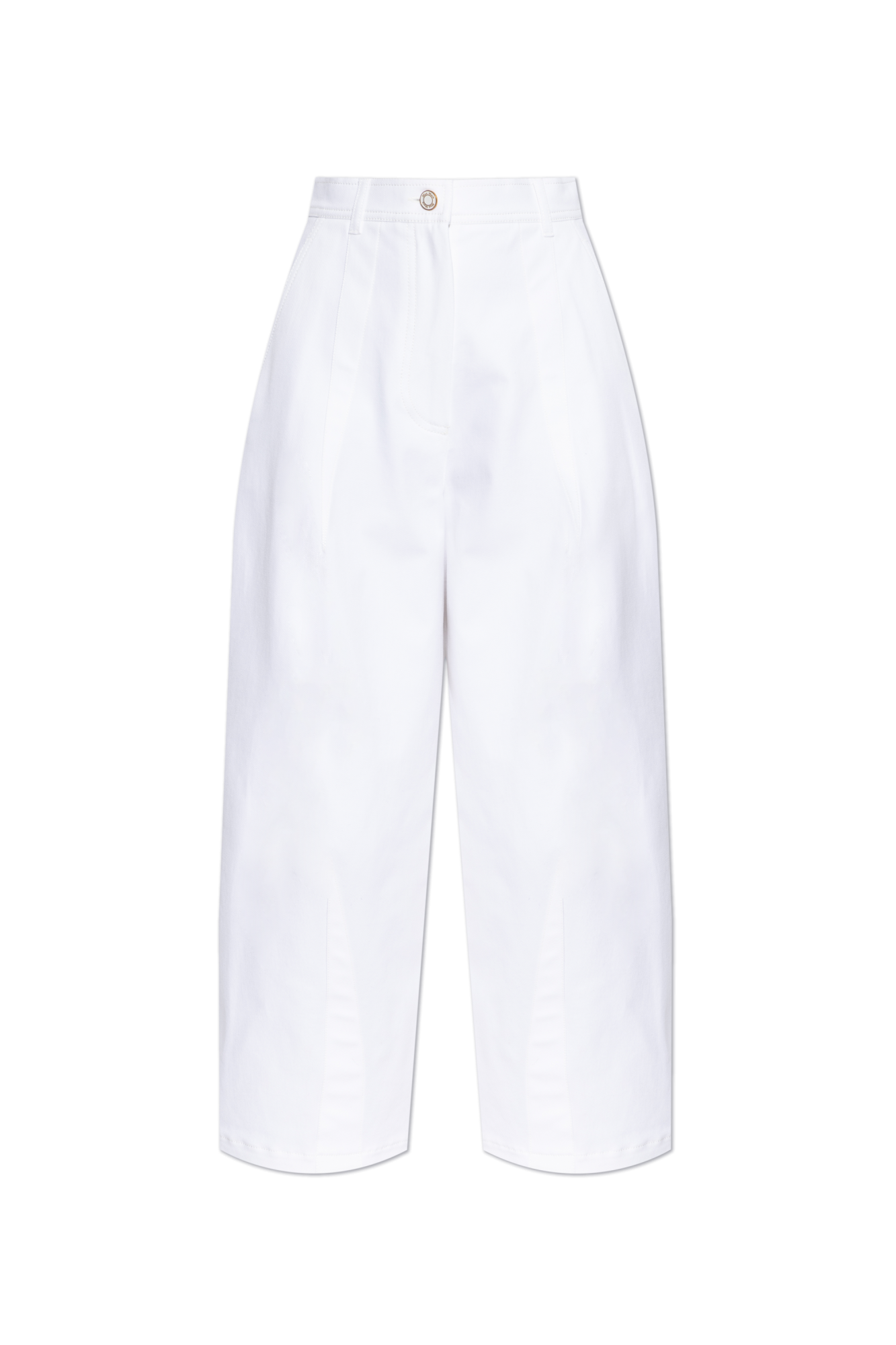 White Trousers Mina Max Mara - Vitkac GB